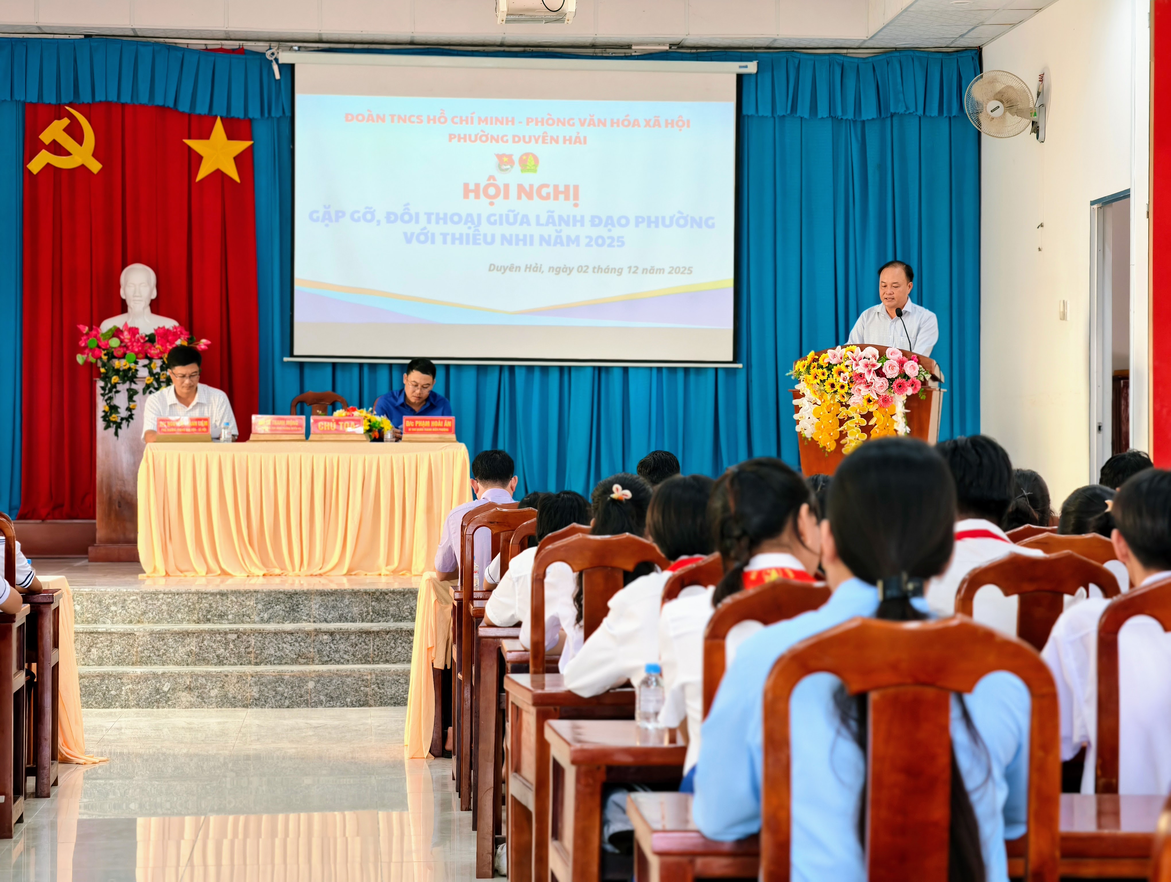 Lãnh đạo phường Duyên Hải gặp gỡ, đối thoại với thiếu nhi năm 2025