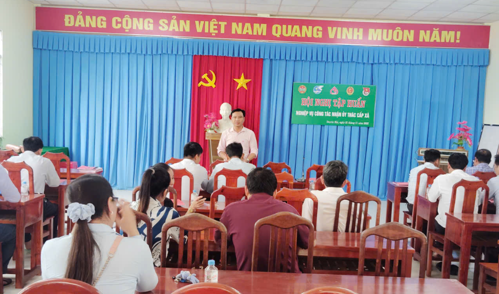 Tập huấn nghiệp vụ uỷ thác cho cán bộ hội, đoàn thể cấp xã năm 2025 sau sáp nhập và thực hiện theo mô hình chính quyền địa phương 2 cấp.